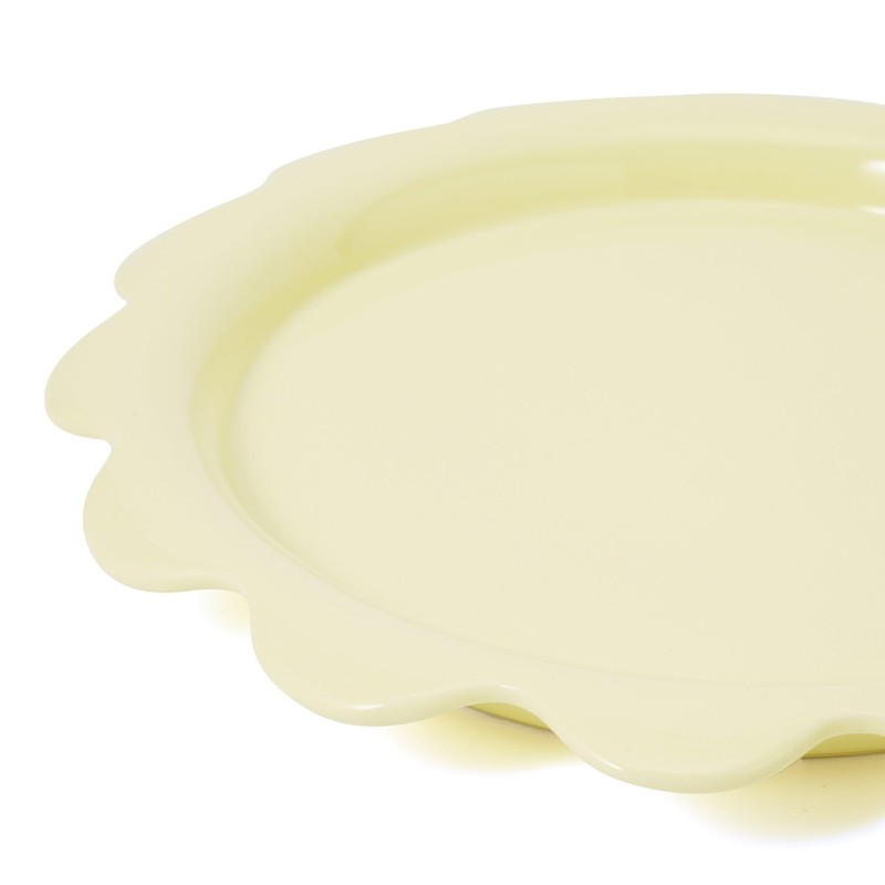 Francfranc Franfranc Rough Plate Large Yellow Flatware Plate New Life