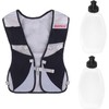 Reflective Hydration Pack Backpack Running Hydration Vest with 2 Pcs