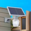 NICELAMPHK Solar Powered LED Post Light, Outdoor Garden Lamp with