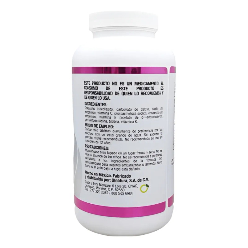 Justcollagen Colágeno Hidrolizado 240tabs 1150mg C/u Sabor Sin Sabor