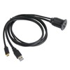Type C 3.1 to USB 3.0 Flush Mount Cable with
