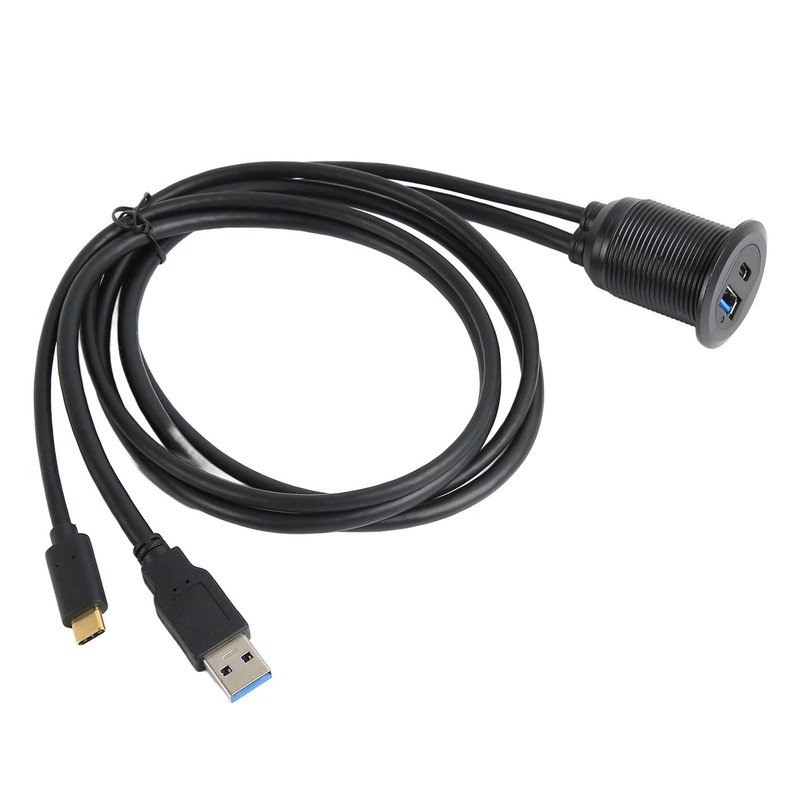 Type C 3.1 to USB 3.0 Flush Mount Cable with