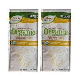 BARISSIMO Organic PERU Whole Coffee Beans Medium Roast Fair Trade Certified 100% Arabica Single Origin San Andres Estate 4,500ft