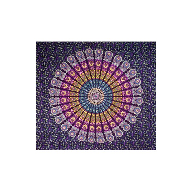 Guru Shop, Indian Mandala Cloth, Towel, Bedspread, Mandala Print, Cotton,