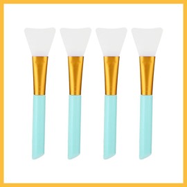 4 Brochas de Silicón para Mascarillas Faciales (TIPO ESPATULA) - Suave, Precisa y Reutilizable Aplica fácilmente **barro, arcilla, gel y cremas sin desperdicio. Fácil de limpiar, ideal para tu rutina de belleza y cuidado facial. ¡Disfruta un spa en casa! 