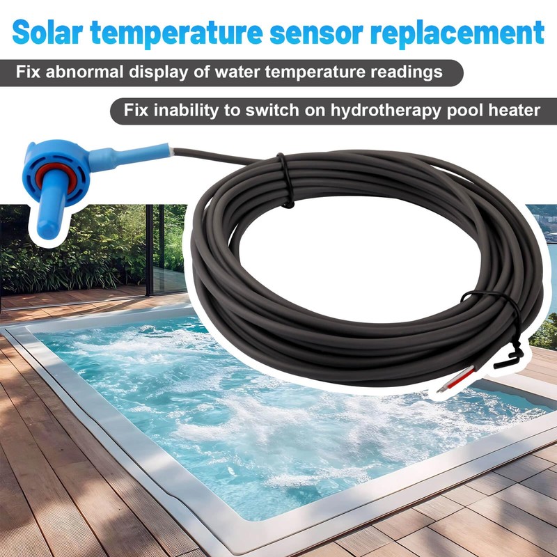 Fuoequl 520272 Water Temperature Sensor with 20ft Cable Replacement Pool/Spa