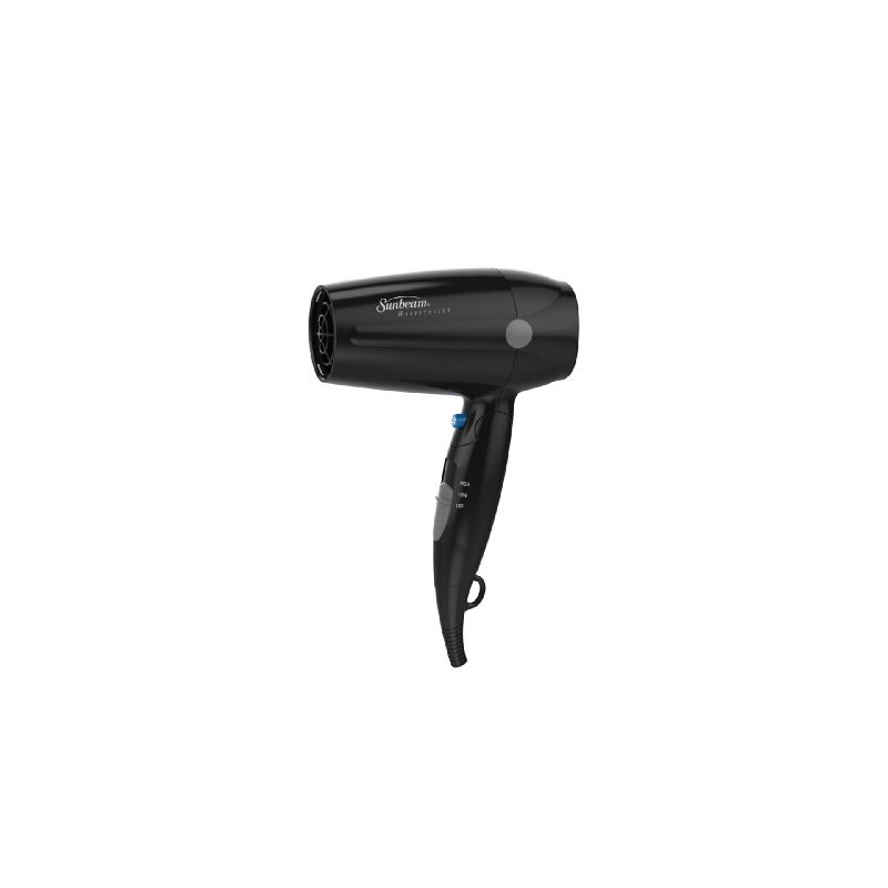 Sunbeam HD3005-005 1875 Watt Folding Hand-Held Hair Dryer, Black