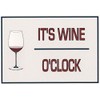 Funny Refrigerator Magnet. "It's Wine O'Clock". 2 sizes. This flexible