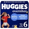 Huggies Size 6 Overnites Baby Diapers: Overnight Diapers, Size 6