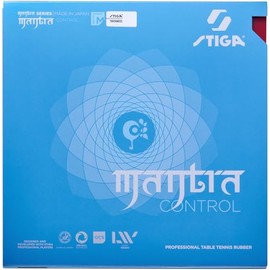 STIGA 1712180515 Table Tennis Rubber, Soft Back, Mantra Control, Red, Medium