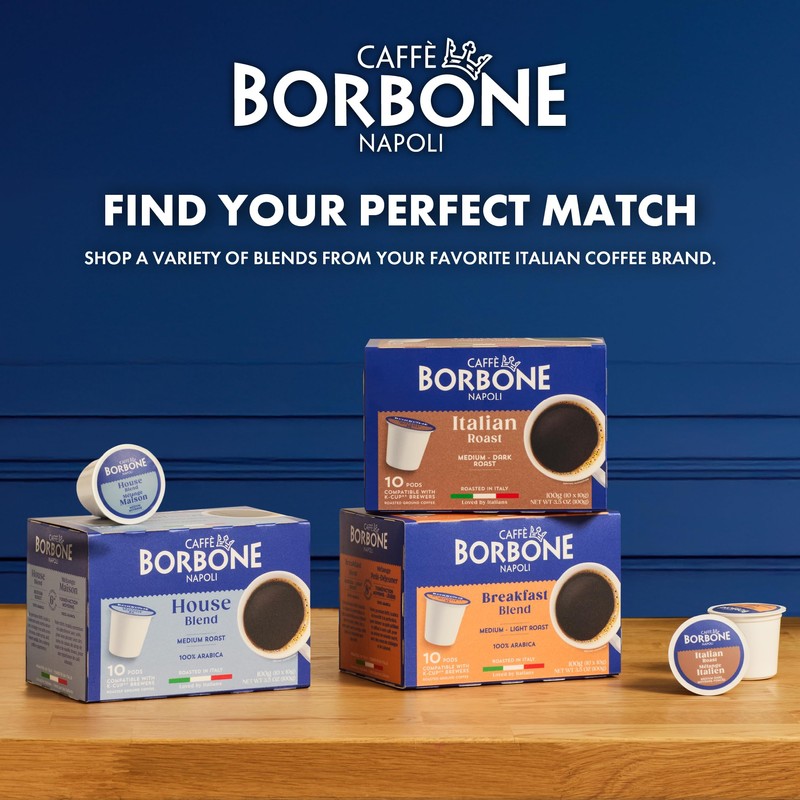 Caffe Borbone Breakfast Blend Coffee (60 Count) – Medium Light