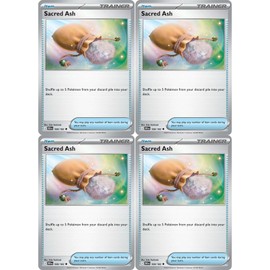 Sacred Ash 168/182 – Destined Rivals Trainer Card Lot – Playset x4