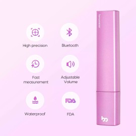 BONGMI Basal Thermometer for Ovulation, Intelligent Quiet Bluetooth Thermometer Purple