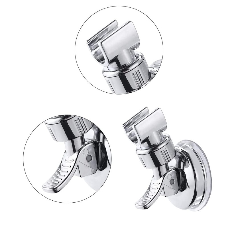 2 Pcs Shower Head Holder Adjustable Suction Cup Shower Head