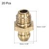 uxcell Brass Straight Grease Fitting M8 x 1.25mm Thread Hydraulic