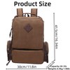 RichMoro Vintage Canvas Backpack Casual Travel Rucksack Fit 15.6 Inch