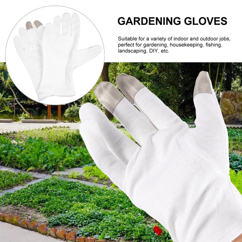Healvian Garden Gloves Touch Screen Cotton Gloves Thin for Sleeping