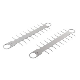 Ernest (Made in Japan) Stainless Steel Skewers in the Middle of the Skewers Easy to Eat and Take (Comb-like Grilled Skewers), A Favorite Brand of Major Restaurants