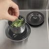 Zeesink Black Kitchen Sink Drain Assembly,Black Sink Strainer with Removable