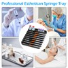 Aesthetic Practitioner Syringe Tray with 8 Slots Label, Vial Holder/Syringe