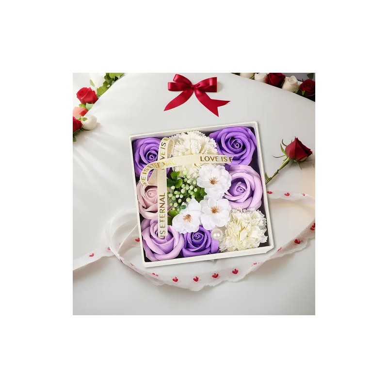 Youpin Jabón De Flores Con De Jabón Romántico, Perfumado