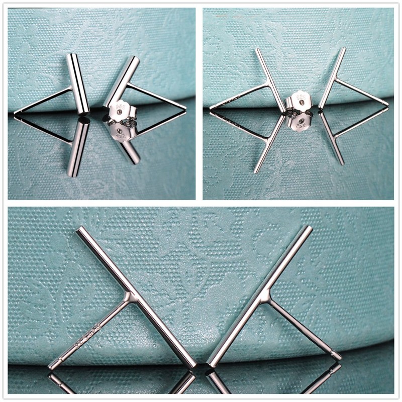 Yumilok Jewelry Women's Men's 925 Sterling Silver 3 Pairs Simple