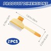 2Pcs Flea Comb for Dogs Cats, Self-Cleaning Hair Combs Grooming