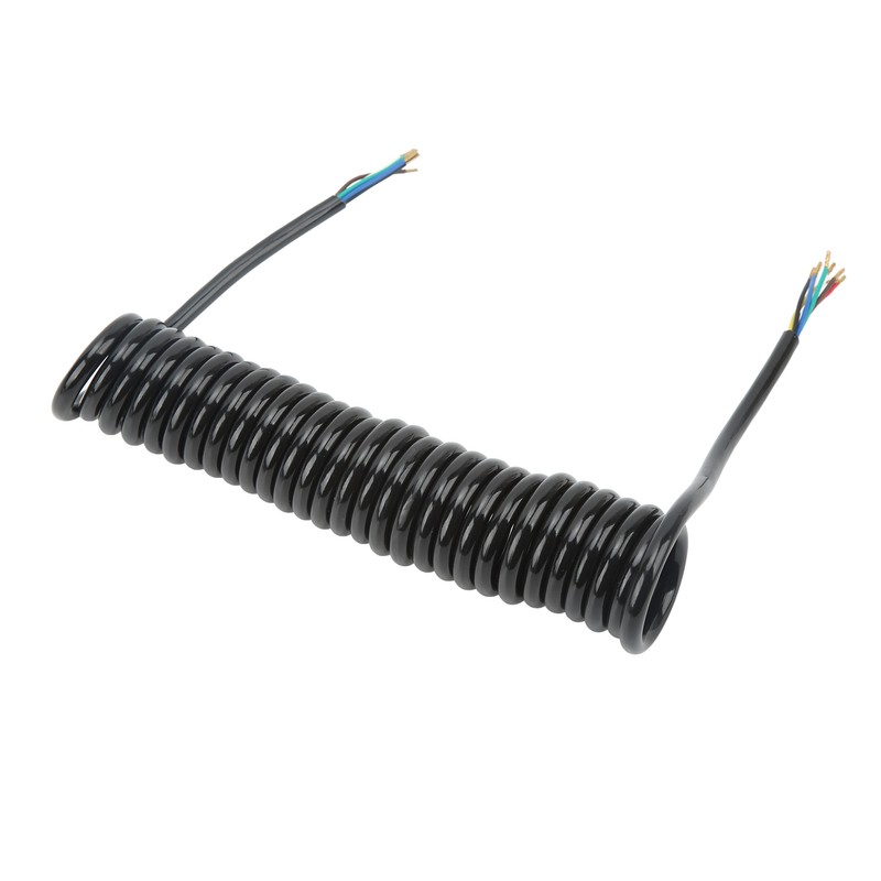 Trailer Extension Coiled Cable 12.8ft 20AWG 7 Core Polyurethane Copper