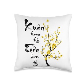Vietnamese Lunar New Year Decorations 2025 | Tet 2025 Throw Pillow