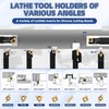 Eydutoi 21-Pcs Indexable Lathe Tool Set with 7PCS 3/8" 10mm