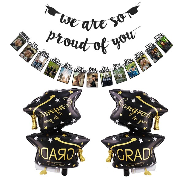 Graduation 2025 Party Supplies- Decorations Kit for with "Congrats Grad"