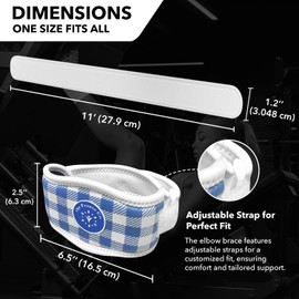 the Pronto Co. Tennis Elbow Brace with Adjustable Strap, Unisex, for Elbow & Forearm Support (Pink)