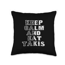 Keep Calm And Eat Takis Let's Wear This Throw Pillow