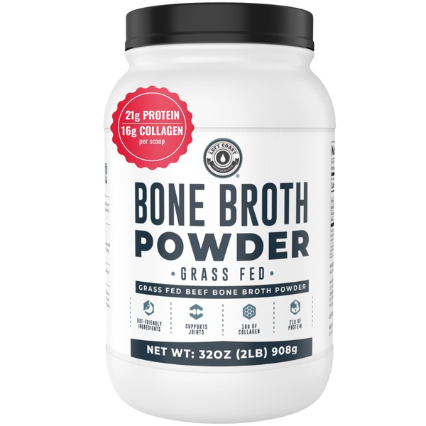 Bone Broth Protein Powder – Pure Grass-Fed Beef Bone Broth,