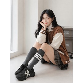 Women's over-the-knee socks, knee-high half socks, knee socks, golf school look, daily socks / 여성 오버니삭스 니하이 반양말 니삭스 골프 스쿨룩 데일리양말
