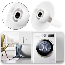 Create idea Pack of 2 Washing Machine Selector Buttons with Clip Dryer Button Replacement WH1X2721 AP2044893 Compatible with Haier Compatible with Whirlpool White