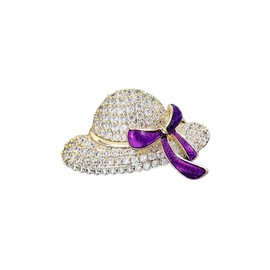 FASELE Women's Brooch, Ribbon Brooch, Hat, Corsage, Zirconia, Suit, Jacket, Accessory, Jewelry, Elegant, Formal, Invitations, Dress, Recitals, Graduation Ceremonies, School Entrance Ceremonies,