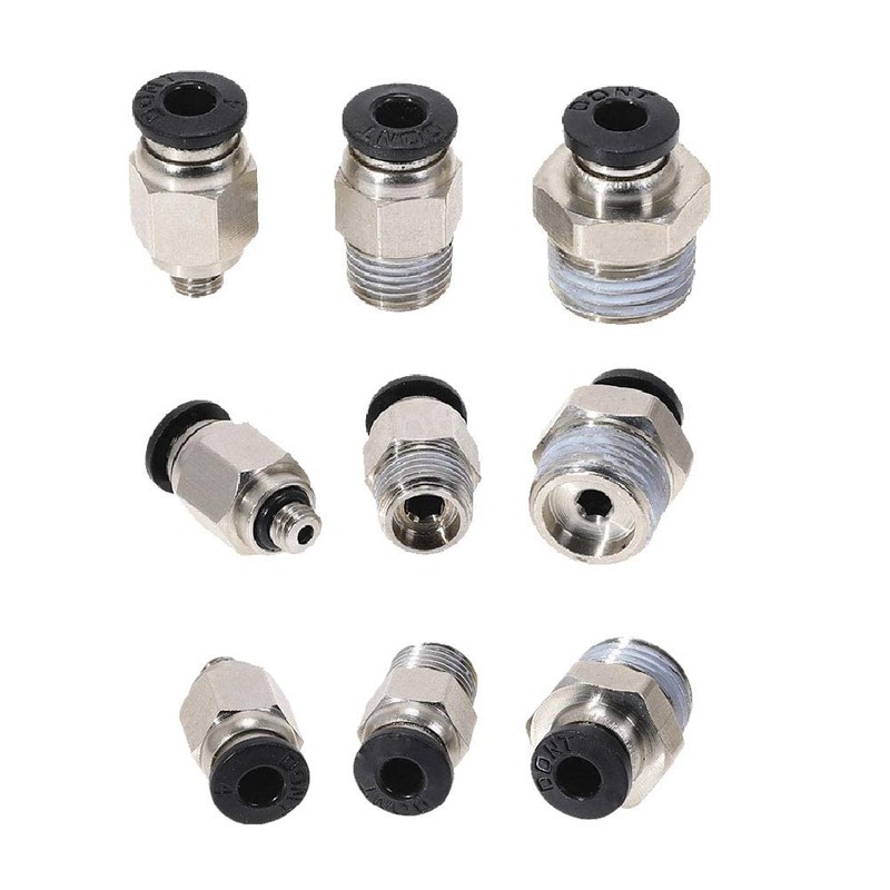 Beduan Push to Connect Fitting, 3/8" Tube OD x 1/4"