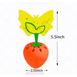 Unbranded 2-Pack Reusable Fruit Fly Traps with 16 Sticky Pads - for Kitchen and Plants