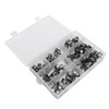 130Pcs Stainless Steel Hose Clamps 6 to 21mm Hose Clip