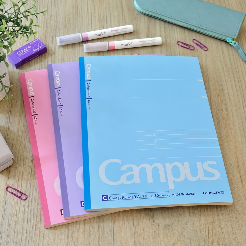 KOKUYO Campus Composition Notebook, 9-3/4“ x 7-1/2”, College Ruled, 80