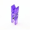 Yueton 50 piezas Mini colores transparente pinza pinzas de plástico,