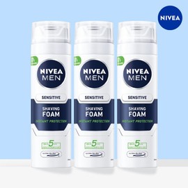 Nivea Men Sensitive Shaving Foam 200ml X 3 / 니베아 맨 센서티브 쉐이빙 폼 200ml X 3개