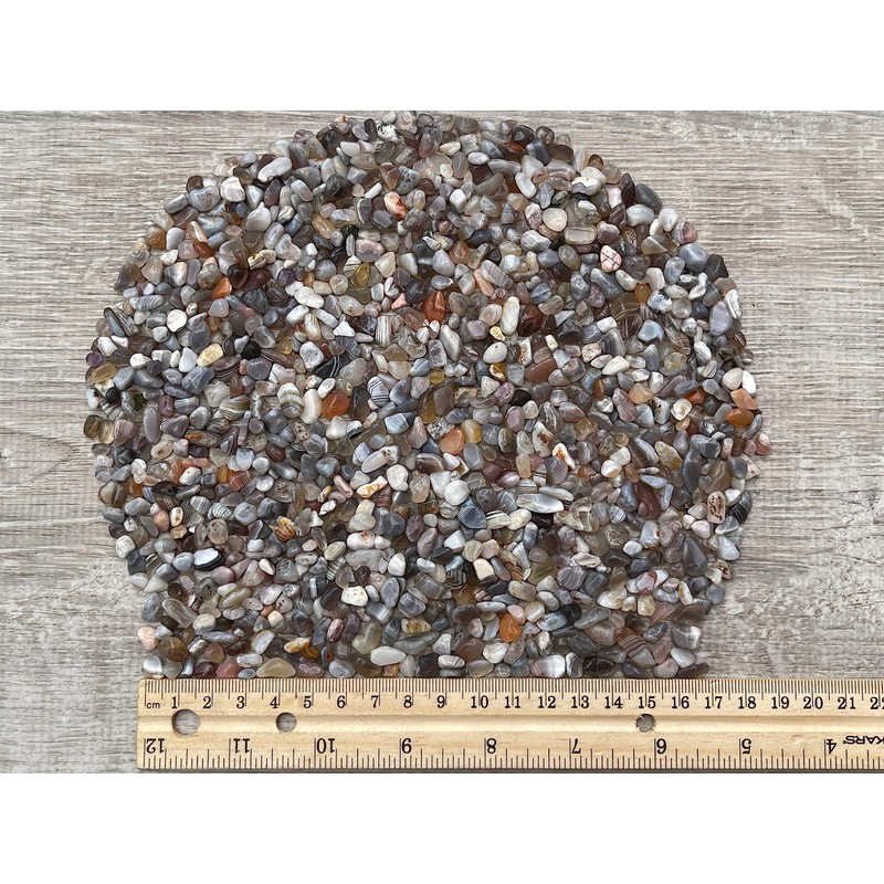 Botswana Agate Chips – Natural Mini Botswana Agate Stones, Crushed