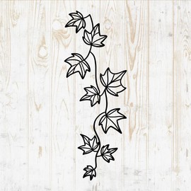 Flower Bouquets Wall Decals - Flower Bouquets Wall Stickers - Minimalistic Minimalist Floral Botanical Leaves Branches Silhouette - Car Window Tumbler Laptop Bedroom Room Home Decor DWSV13156