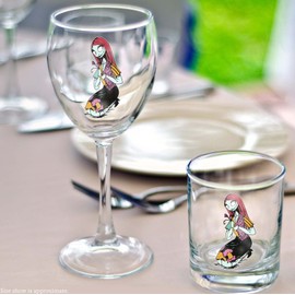 Enigma Design Company Nightmare Before Christmas Style Sally with a Dark Rose Clear Semitransparent Vinyl Adhesive Sticker 20"