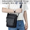 SCHLATUM Small Leather Messenger Bag for Men, Man Bag Crossbody,