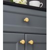 Brass Cabinet Knob Pumpkin Knobs, Copper Drawer Knobs Round Handles