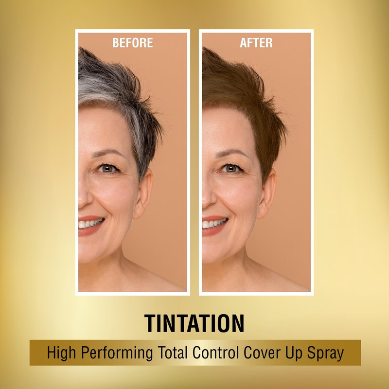 Red by Kiss Tintation Temporary Hair Color Spray, Instant Gray