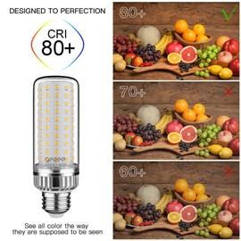 gezee 25W LED Light Bulb, E26 Base LED Lamp, 200 Watt Equivalent, 2500 Lumens, Warm-White 3000K, Non-Dimmable (3-Pack